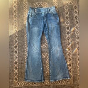 FLAMINGO Y2K Style Low/mid Rise Flared Jeans Size Medium